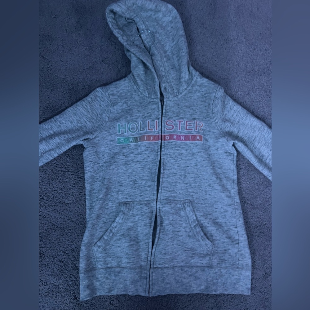 Grey Hollister hoodie